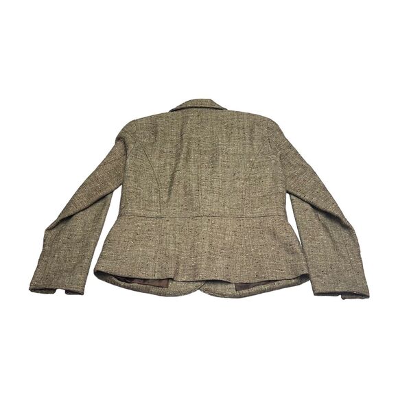 Coldwater Creek Tweed Brown Blazer One Button Jacket W/Pockets Women’s Size 6P - Picture 3 of 9